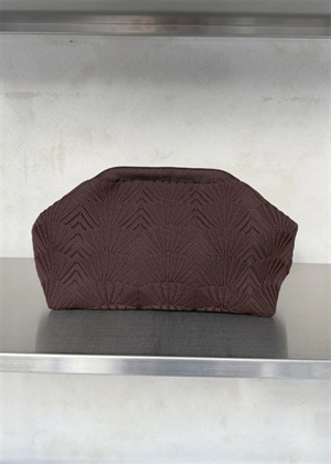 Small shelly clutch Chocolate Pico 